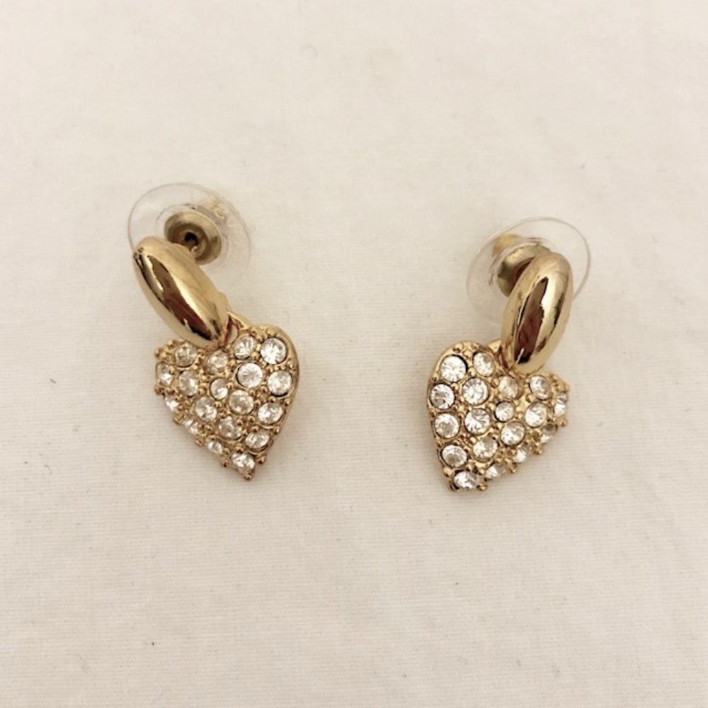 Swarovski heart earrings
